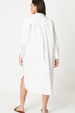 Petite Poplin Oversized Shirt Dress