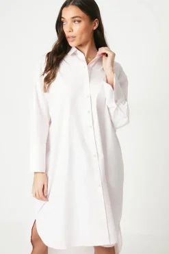 Petite Poplin Oversized Shirt Dress