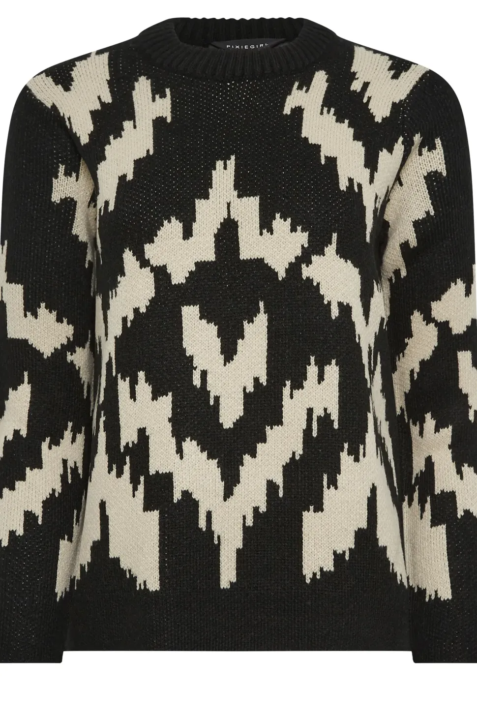 Petite Printed Long Sleeve Jumper