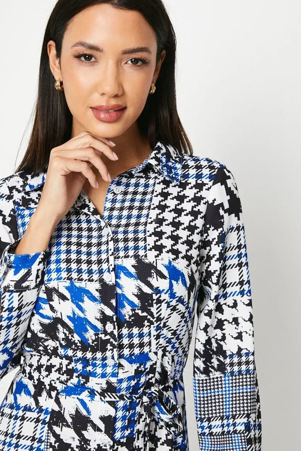 Petite Printed Shirt Dress