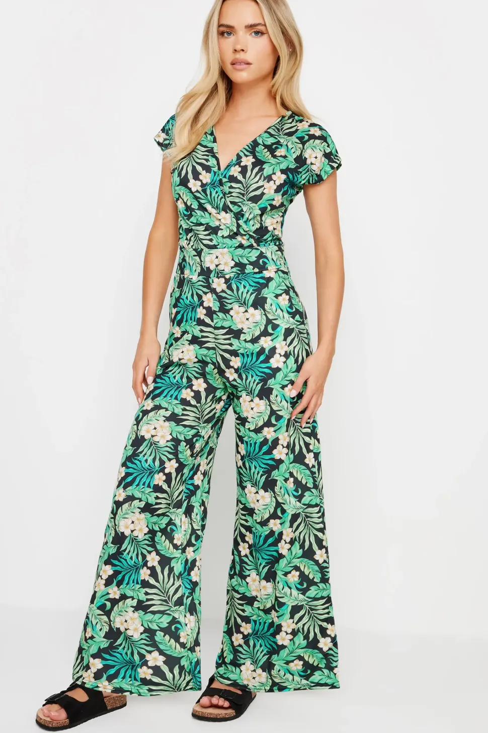 Petite Print Jumpsuit