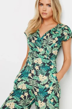Petite Print Jumpsuit