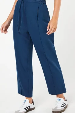 Petite Pull On Elastic Waist Tapered Trouser