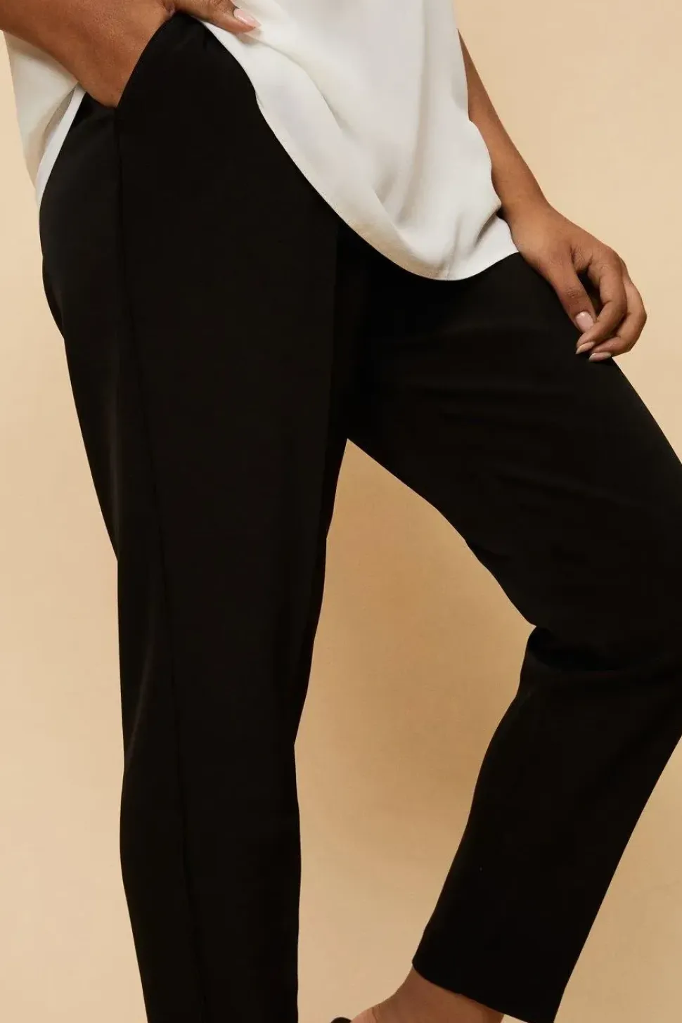Petite Pull On Trousers
