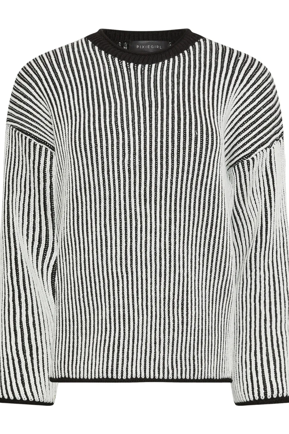 Petite Ribbed Funnel Neck Jumper