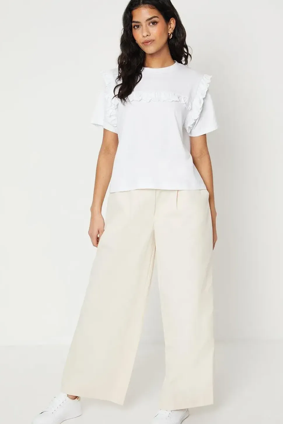 Petite Ruffle Detail Tshirt