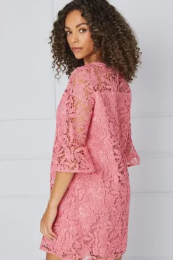 Petite Ruffle Sleeve Shift Dress