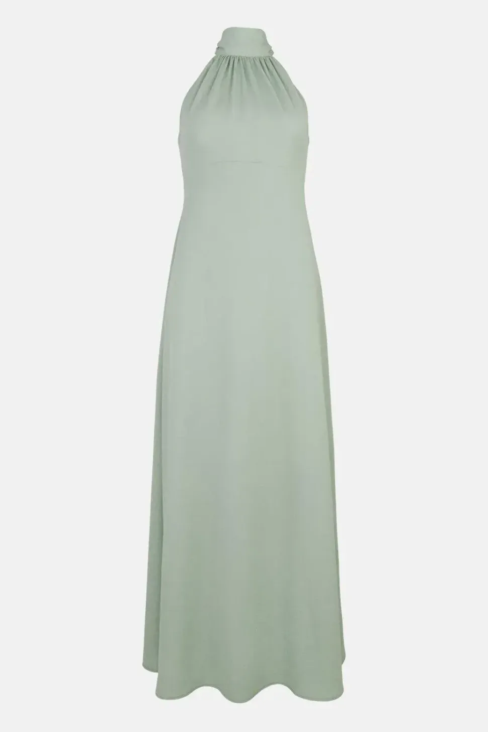 Petite Satin Halter Neck Midi Dress