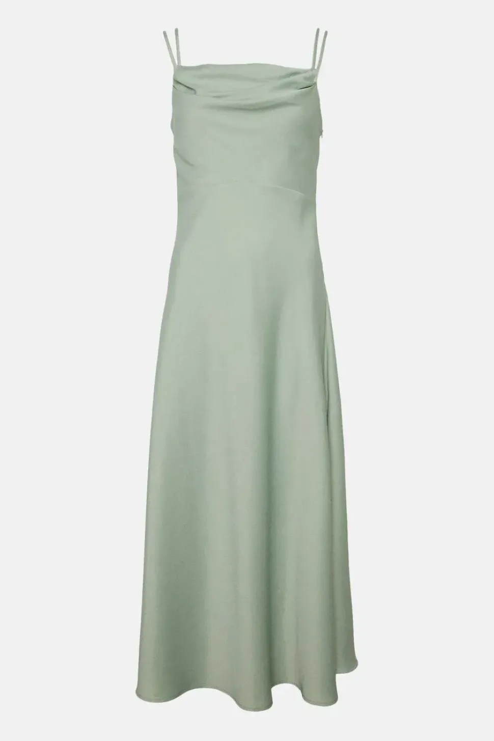 Petite Satin Halter Neck Midi Dress