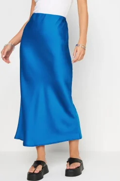 Petite Satin Midaxi Skirt