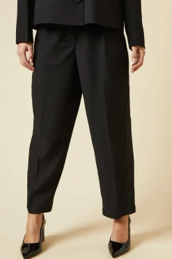 Petite Satin Tapered Trouser