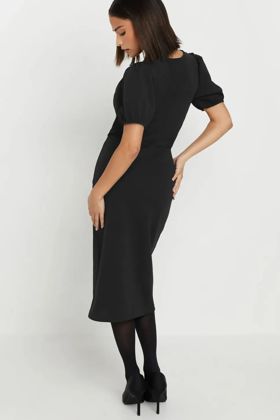 Petite Scuba Midi Dress