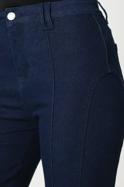 Petite Seam Detail Flare Jean