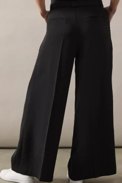 Petite Self Belted Wide Leg Trouser