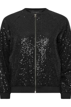 Petite Sequin Bomber