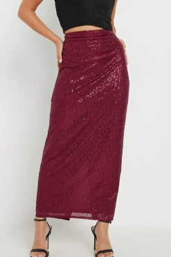 Petite Sequin Maxi Skirt