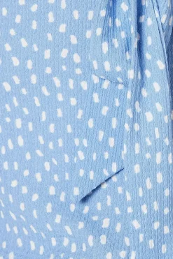 Petite Shirred Cuff Wrap Detail Mini Dress
