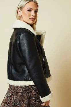 Petite Short Aviator Jacket