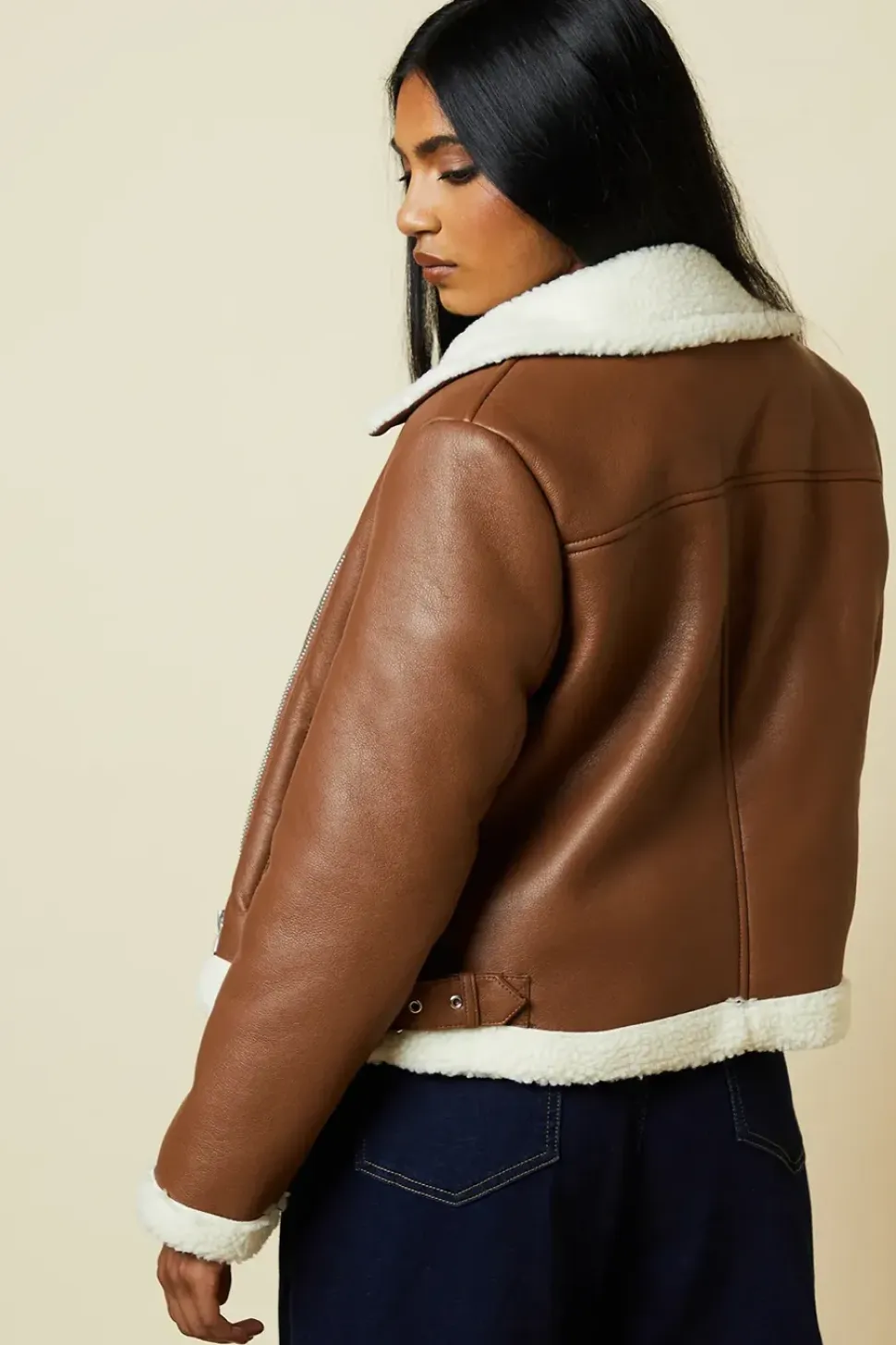 Petite Short Aviator Jacket