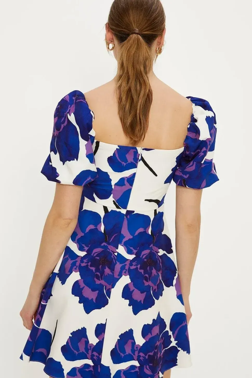 Petite Short Sleeve Bardot Mini Dress