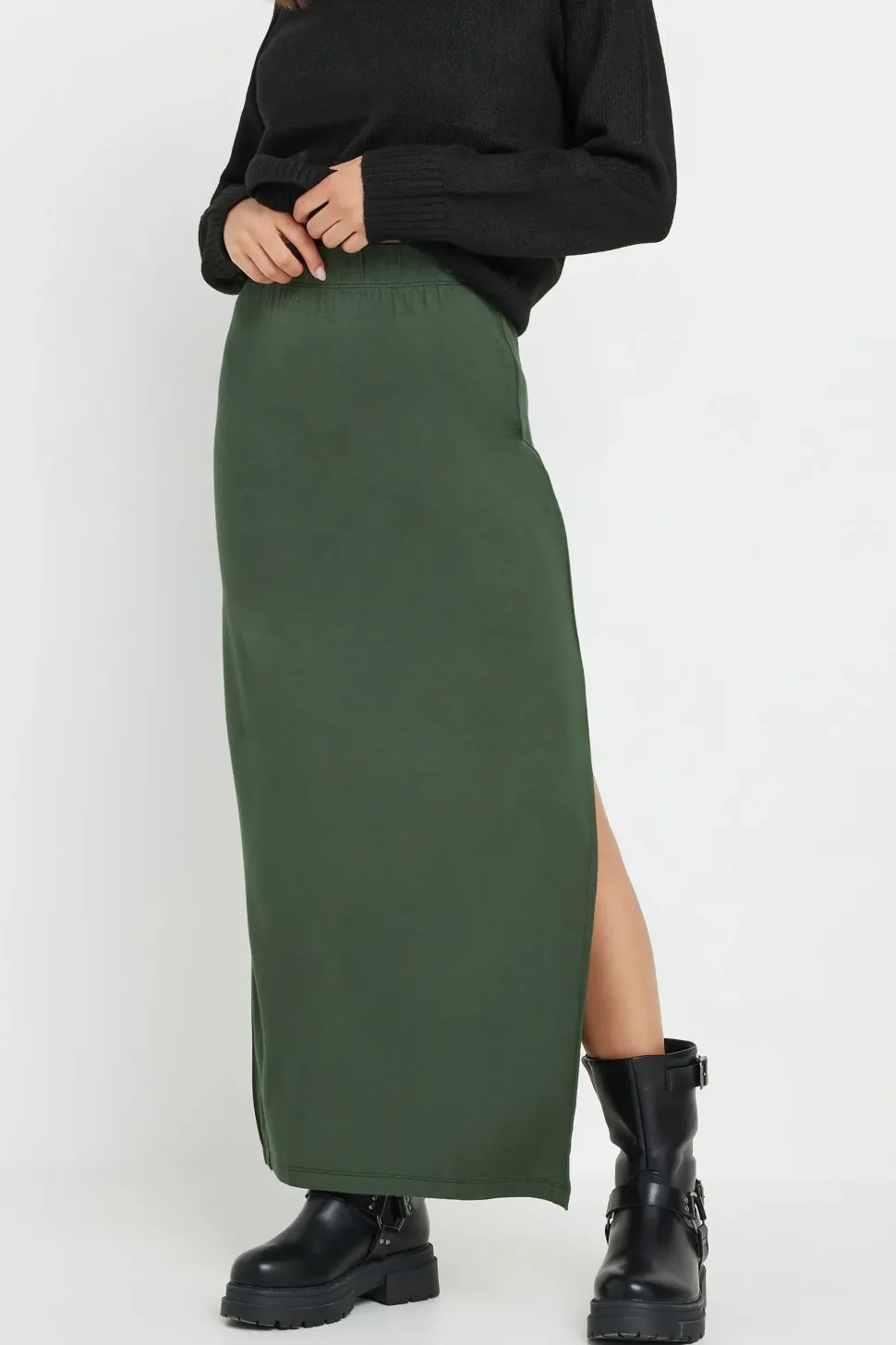 Petite Side Split Maxi Skirt