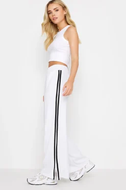 Petite Side Stripe Wide Leg Trousers