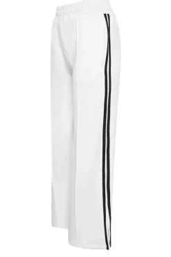 Petite Side Stripe Wide Leg Trousers