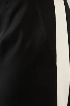 Petite Side Stripe Wide Leg Trousers
