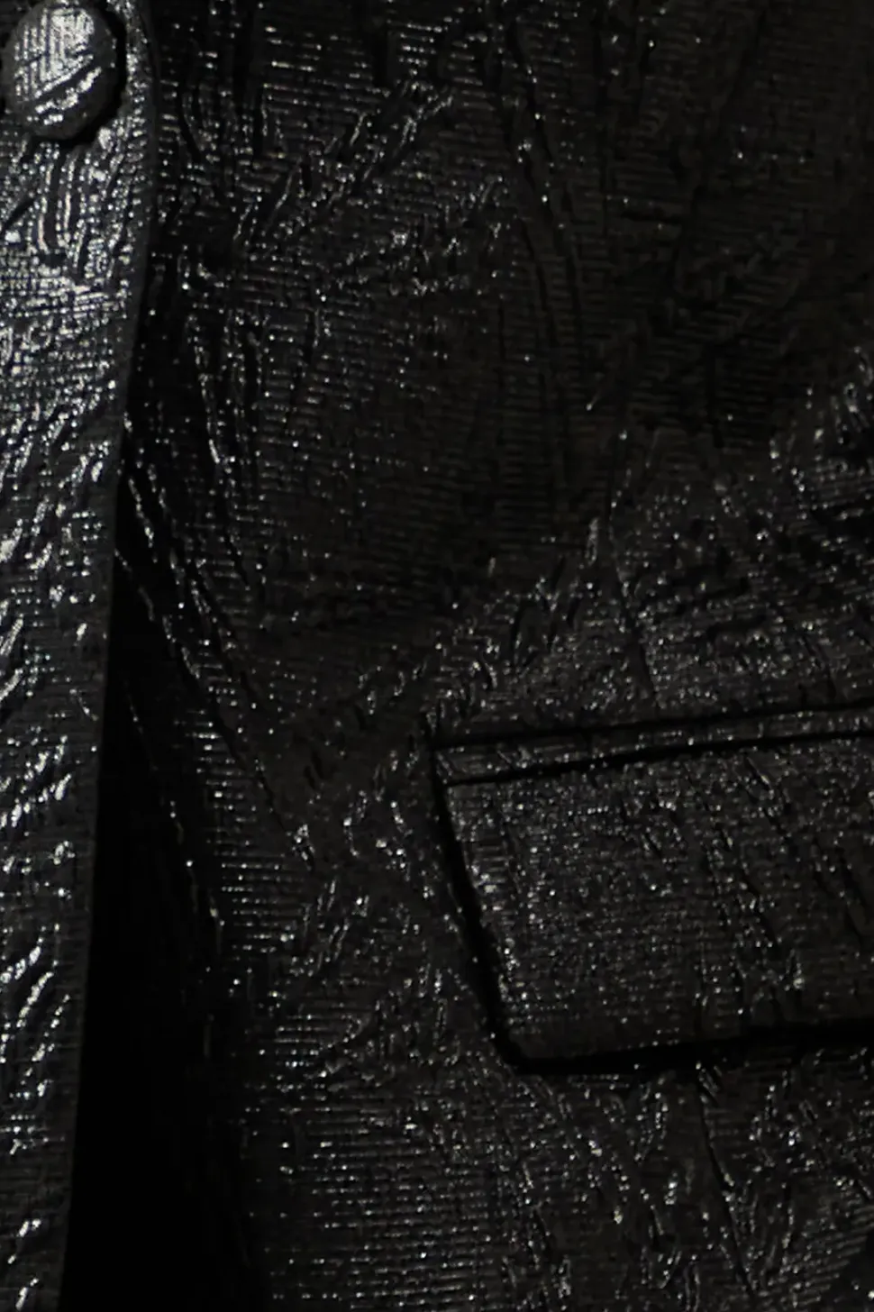 Petite Single Breasted Foil Blazer