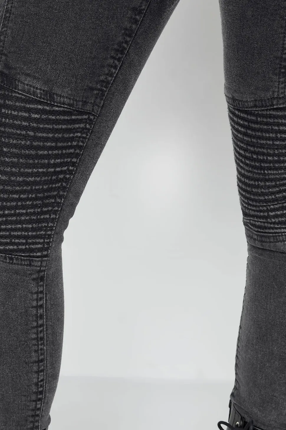 Petite Skinny Biker Jeans
