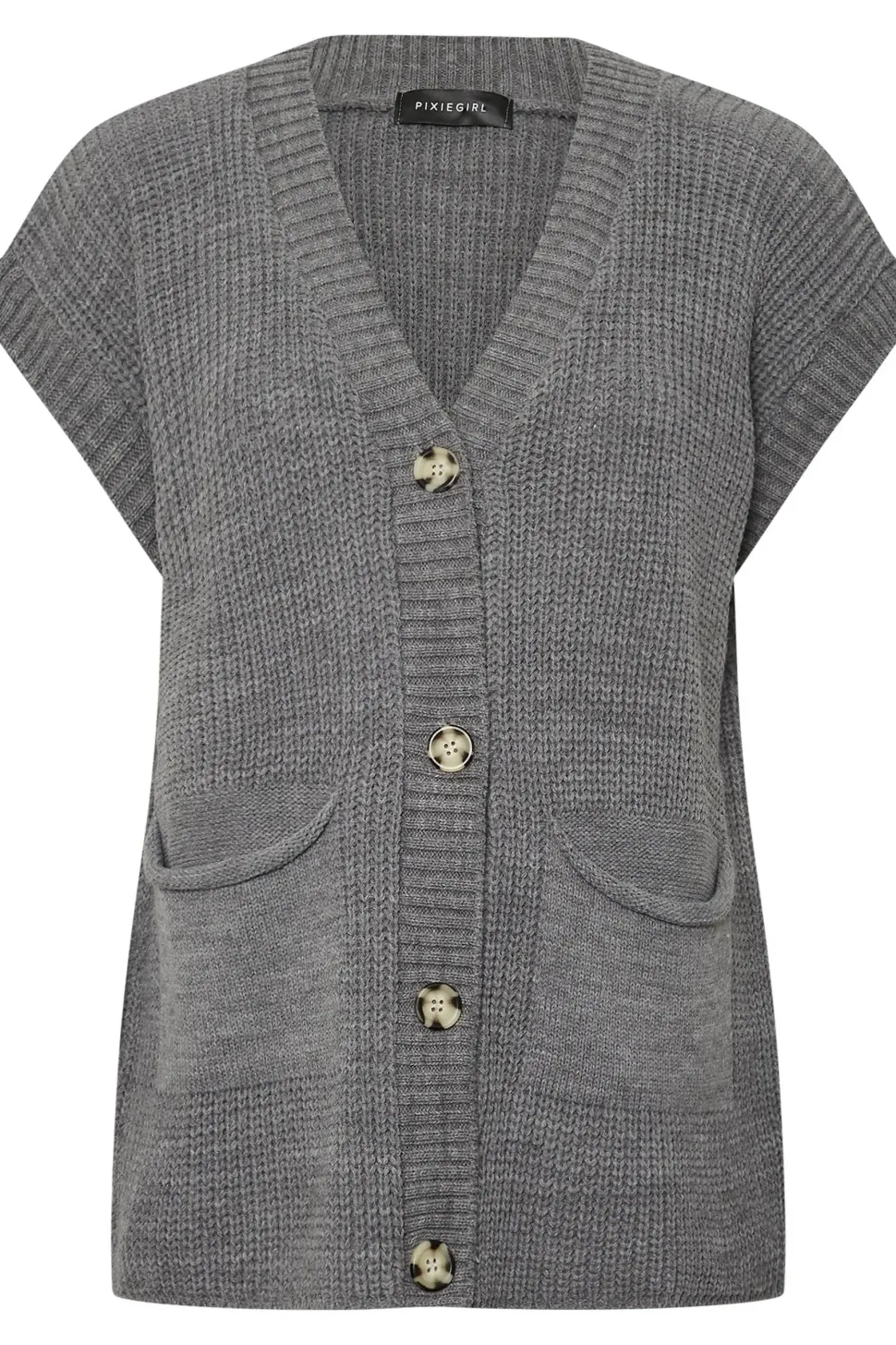 Petite Sleeveless Cardigan