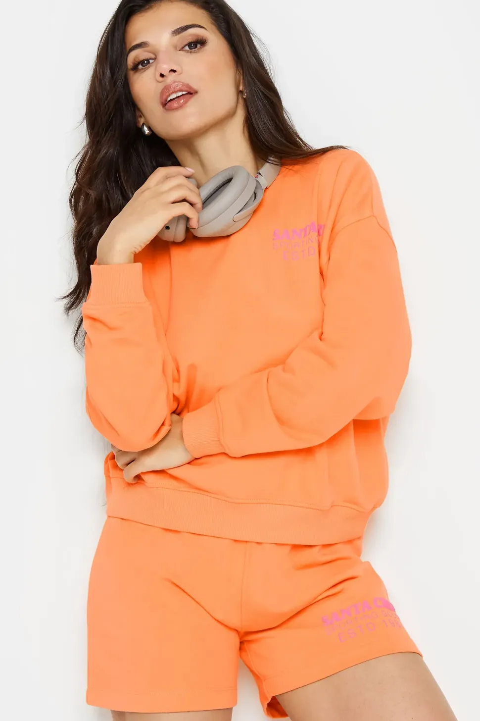 Petite Slogan Jogger Shorts