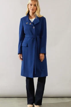 Petite Smart Funnel Neck Coat