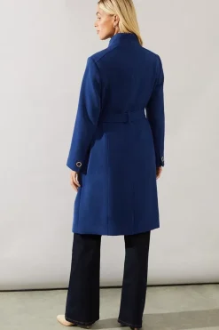 Petite Smart Funnel Neck Coat
