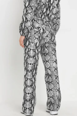 Petite Snake Print Straight Leg Jeans