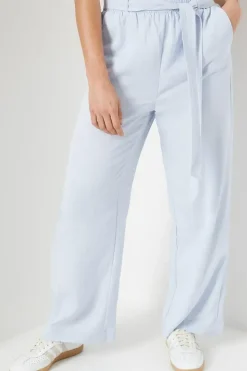 Petite Soft Twill Paperbag Trouser