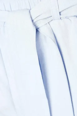 Petite Soft Twill Paperbag Trouser