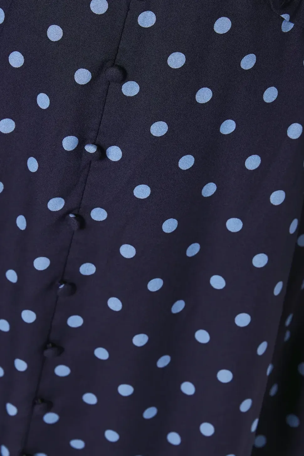 Petite Spot Button Front Mini Dress