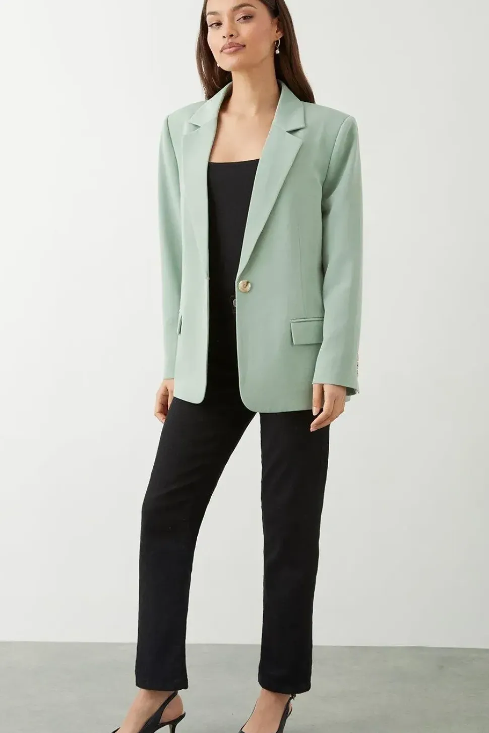 Petite Straight Fit Blazer