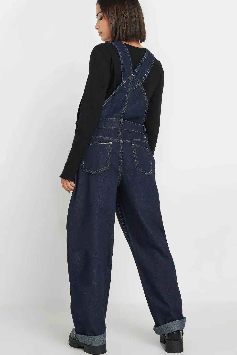 Petite Straight Leg Dungarees