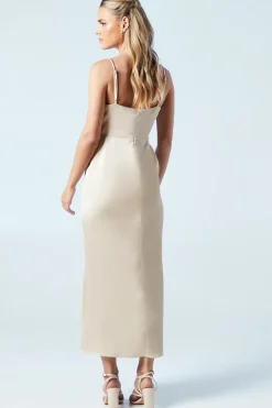 Petite Strappy Tie Detail Bridesmaids Dress