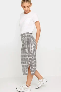 Petite Stretch Midi Skirt
