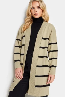 Petite Stripe Midi Cardigan