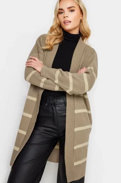 Petite Stripe Midi Cardigan