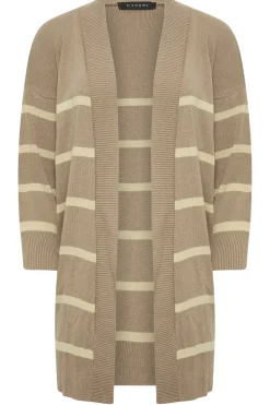 Petite Stripe Midi Cardigan