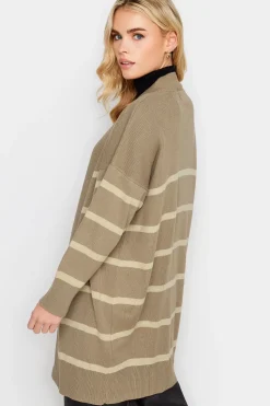 Petite Stripe Midi Cardigan