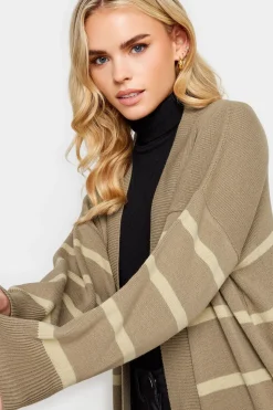 Petite Stripe Midi Cardigan