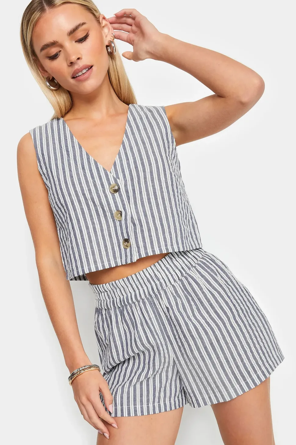 Petite Stripe Shorts
