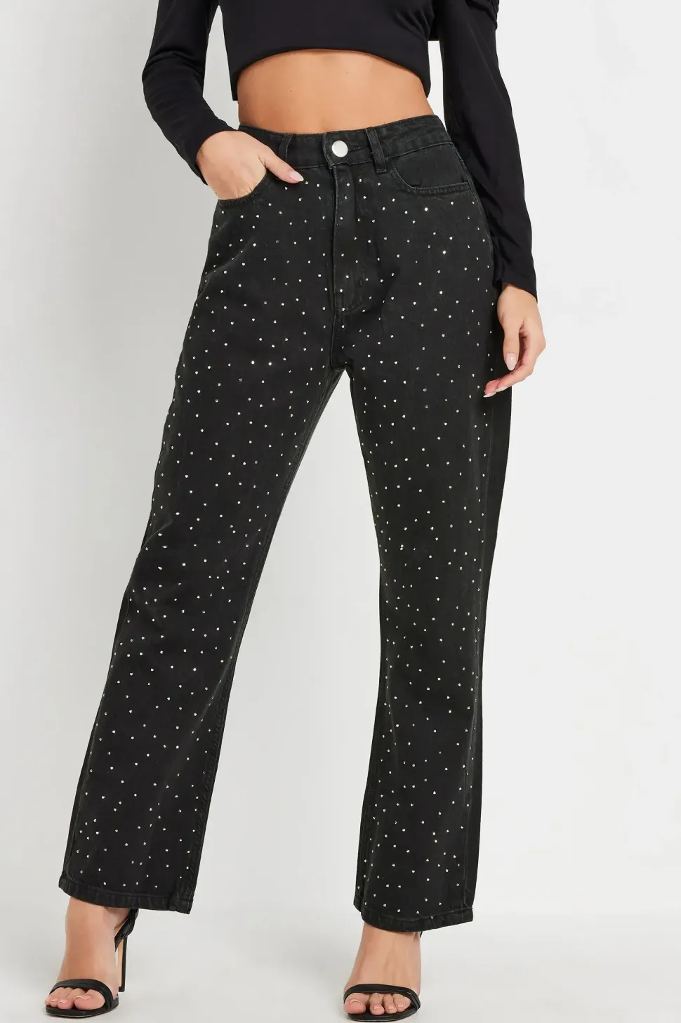 Petite Studded Jeans
