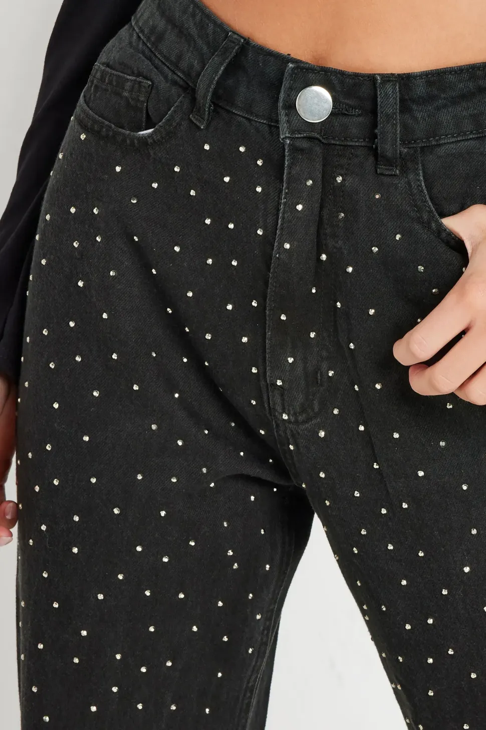 Petite Studded Jeans